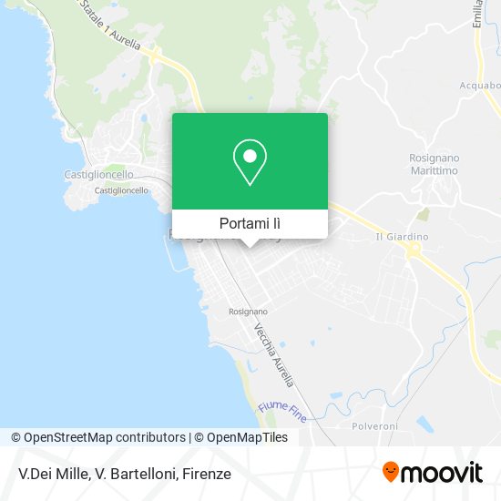 Mappa V.Dei Mille, V. Bartelloni