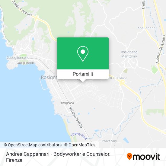 Mappa Andrea Cappannari - Bodyworker e Counselor
