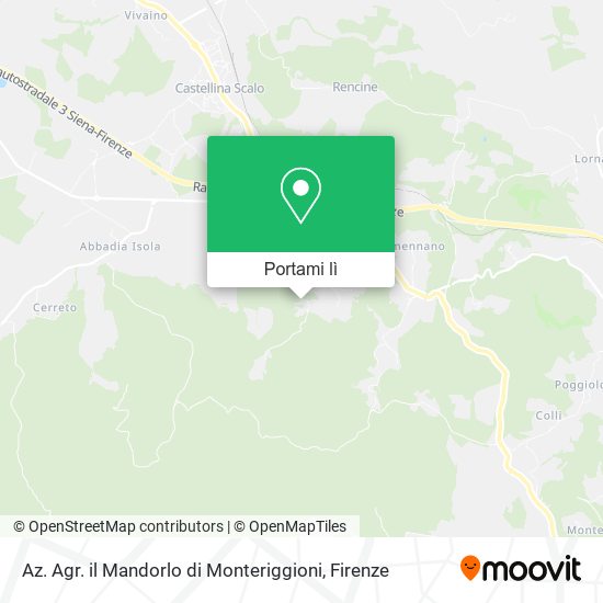 Mappa Az. Agr. il Mandorlo di Monteriggioni