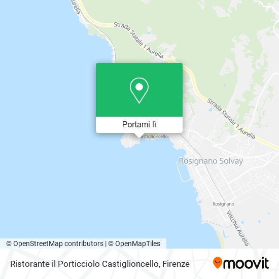 Mappa Ristorante il Porticciolo Castiglioncello