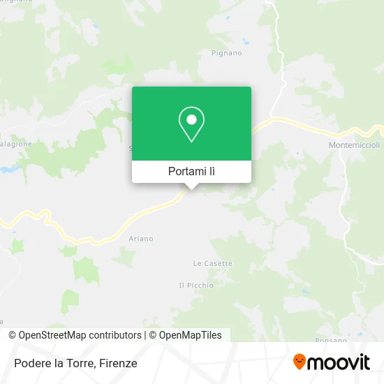 Mappa Podere la Torre