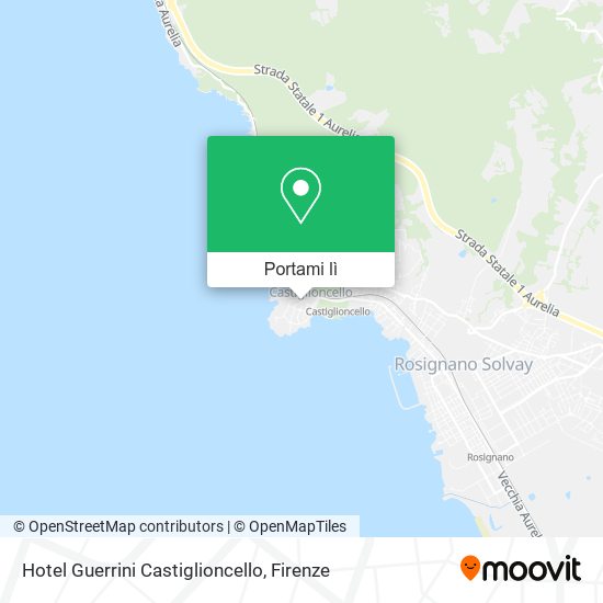 Mappa Hotel Guerrini Castiglioncello