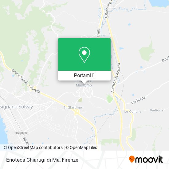 Mappa Enoteca Chiarugi di Ma