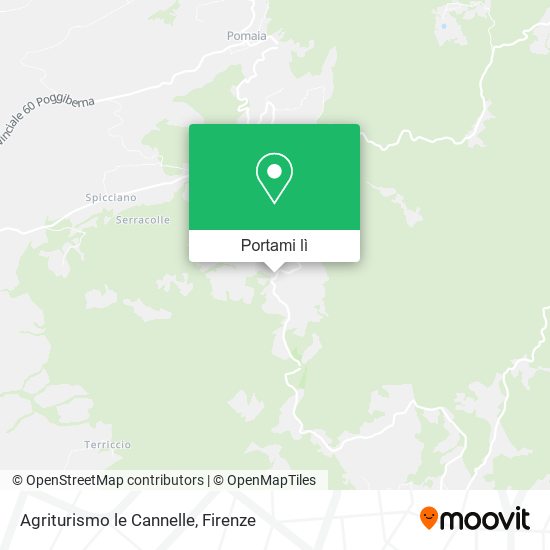 Mappa Agriturismo le Cannelle