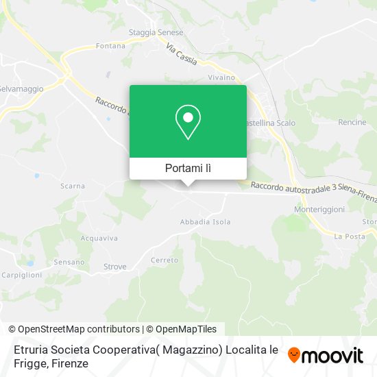 Mappa Etruria Societa Cooperativa( Magazzino) Localita le Frigge