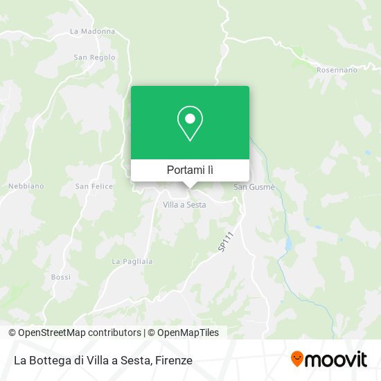 Mappa La Bottega di Villa a Sesta