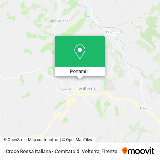 Mappa Croce Rossa Italiana - Comitato di Volterra