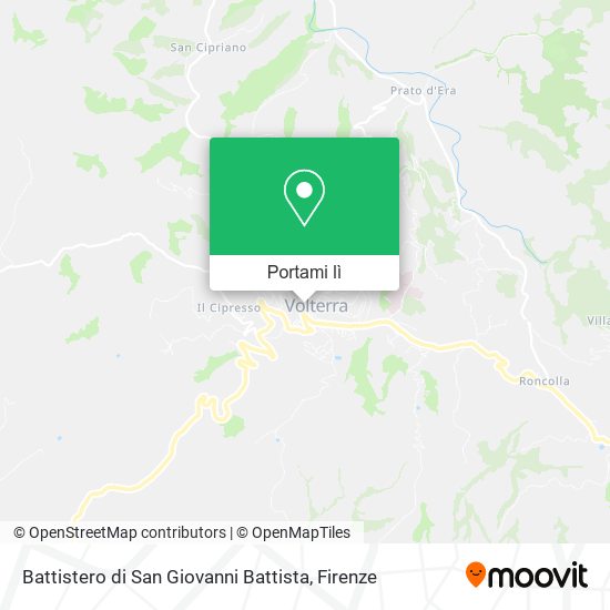 Mappa Battistero di San Giovanni Battista