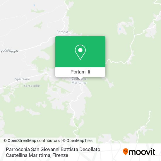 Mappa Parrocchia San Giovanni Battista Decollato Castellina Marittima