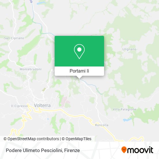 Mappa Podere Ulimeto Pesciolini