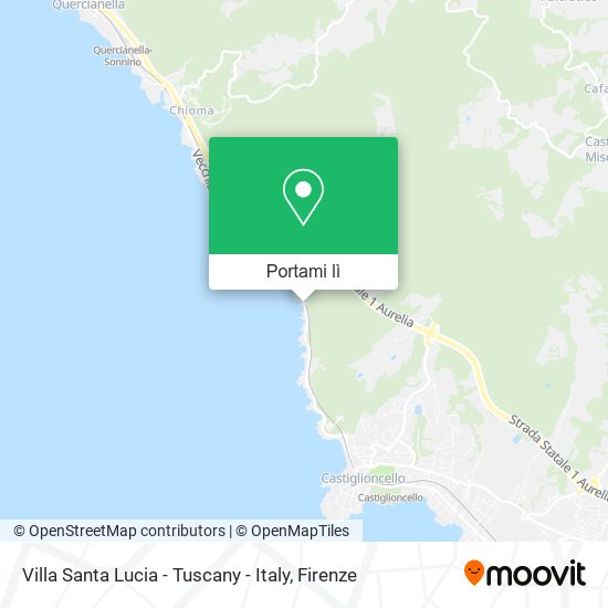 Mappa Villa Santa Lucia - Tuscany - Italy