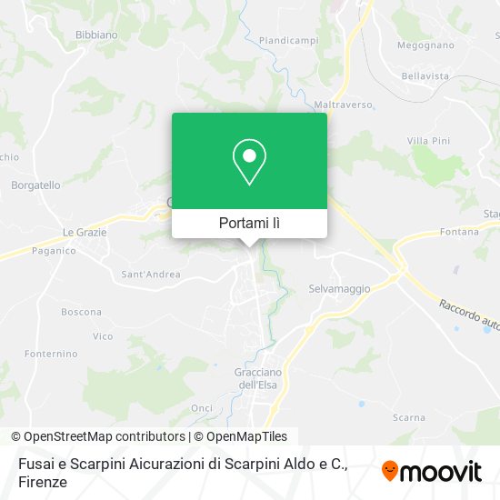 Mappa Fusai e Scarpini Aicurazioni di Scarpini Aldo e C.