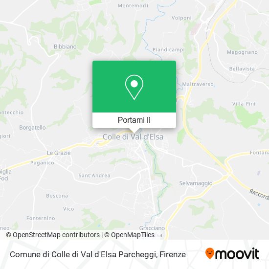 Mappa Comune di Colle di Val d'Elsa Parcheggi