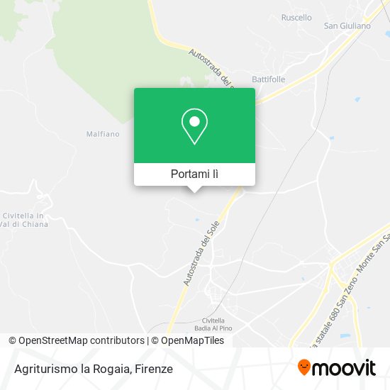 Mappa Agriturismo la Rogaia