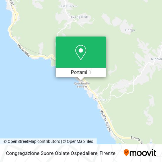 Mappa Congregazione Suore Oblate Ospedaliere