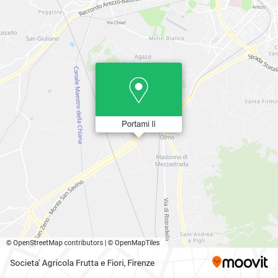 Mappa Societa' Agricola Frutta e Fiori