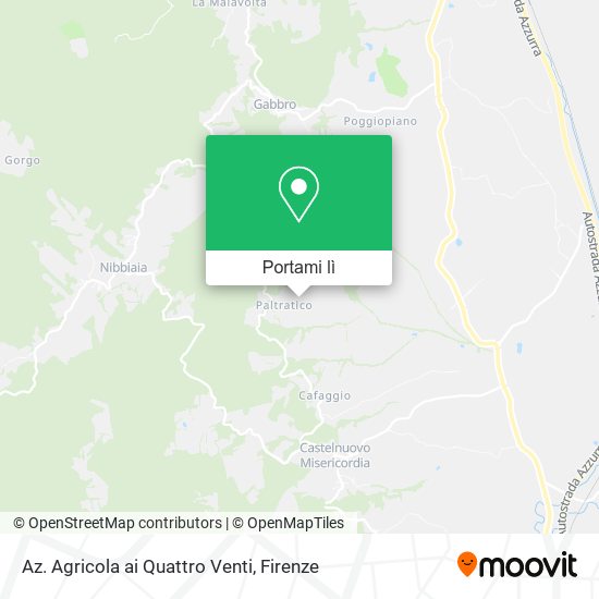 Mappa Az. Agricola ai Quattro Venti