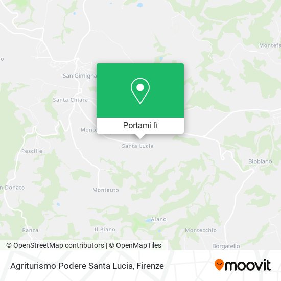 Mappa Agriturismo Podere Santa Lucia