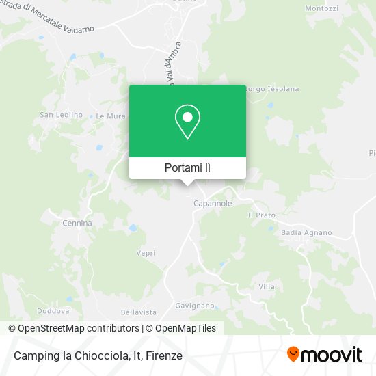Mappa Camping la Chiocciola, It