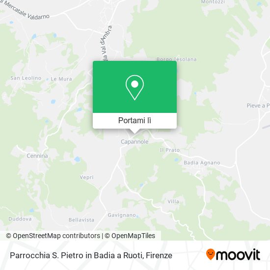 Mappa Parrocchia S. Pietro in Badia a Ruoti