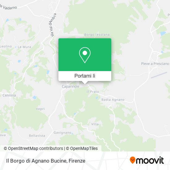 Mappa Il Borgo di Agnano Bucine
