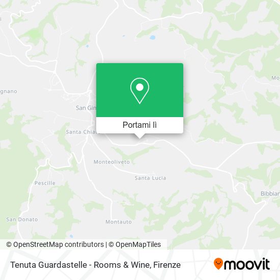 Mappa Tenuta Guardastelle - Rooms & Wine
