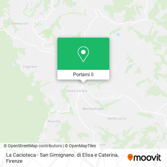 Mappa La Cacioteca - San Gimignano. di Elisa e Caterina