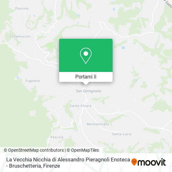 Mappa La Vecchia Nicchia di Alessandro Pieragnoli Enoteca - Bruschetteria