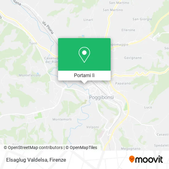 Mappa Elsaglug Valdelsa