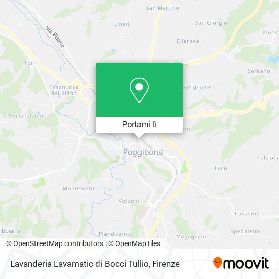 Mappa Lavanderia Lavamatic di Bocci Tullio