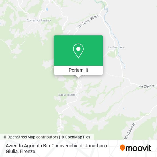 Mappa Azienda Agricola Bio Casavecchia di Jonathan e Giulia