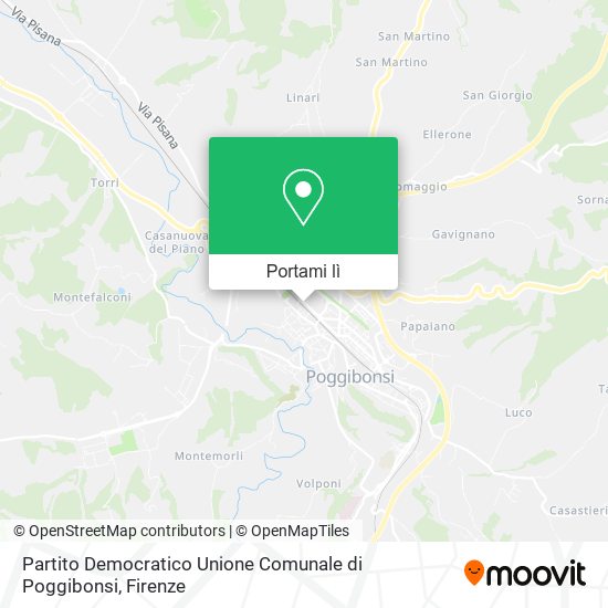 Mappa Partito Democratico Unione Comunale di Poggibonsi