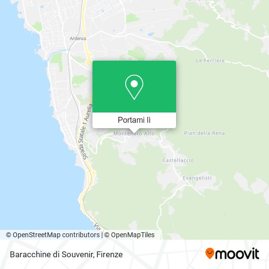 Mappa Baracchine di Souvenir