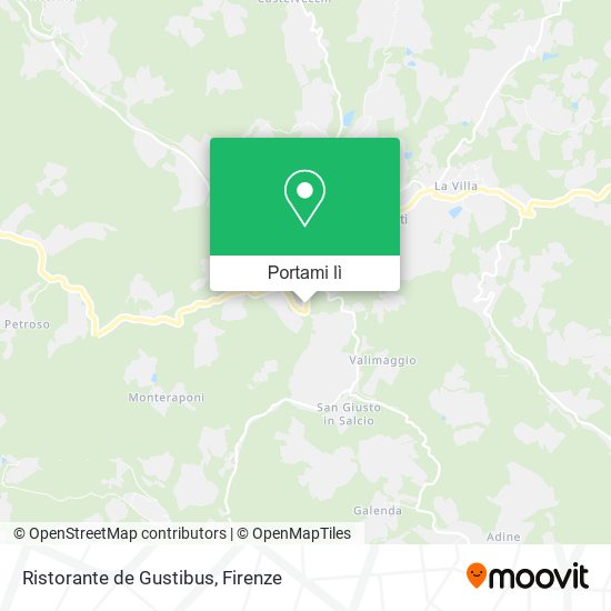 Mappa Ristorante de Gustibus