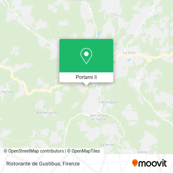 Mappa Ristorante de Gustibus