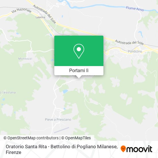 Mappa Oratorio Santa Rita - Bettolino di Pogliano Milanese