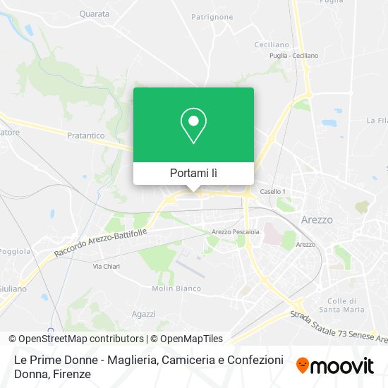 Mappa Le Prime Donne - Maglieria, Camiceria e Confezioni Donna
