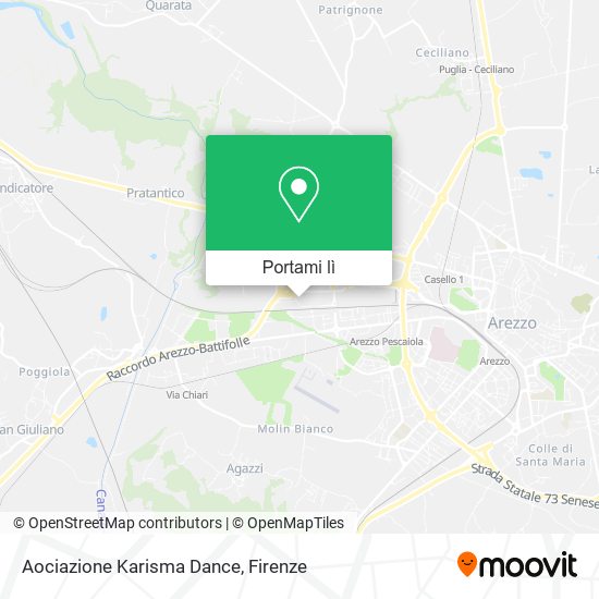 Mappa Aociazione Karisma Dance