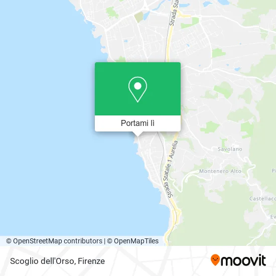 Mappa Scoglio dell'Orso