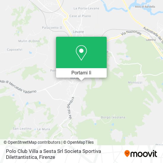 Mappa Polo Club Villa a Sesta Srl Societa Sportiva Dilettantistica