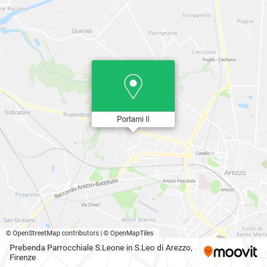 Mappa Prebenda Parrocchiale S.Leone in S.Leo di Arezzo