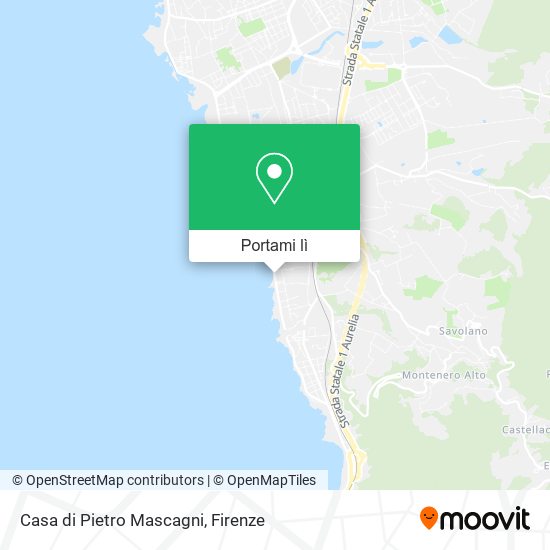 Mappa Casa di Pietro Mascagni