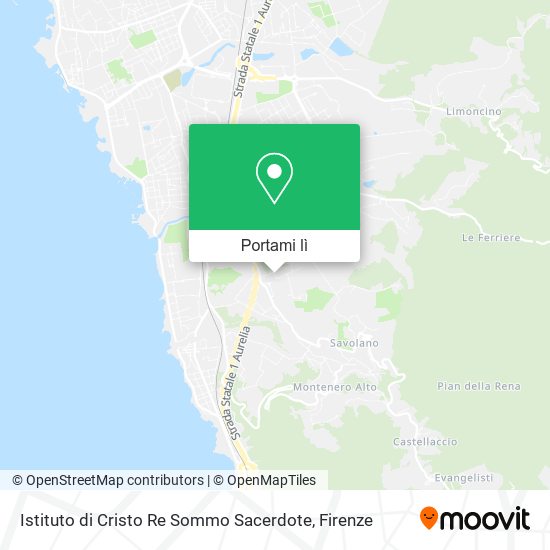 Mappa Istituto di Cristo Re Sommo Sacerdote