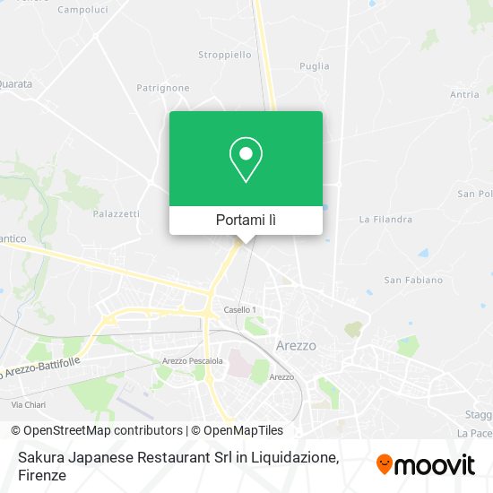 Mappa Sakura Japanese Restaurant Srl in Liquidazione