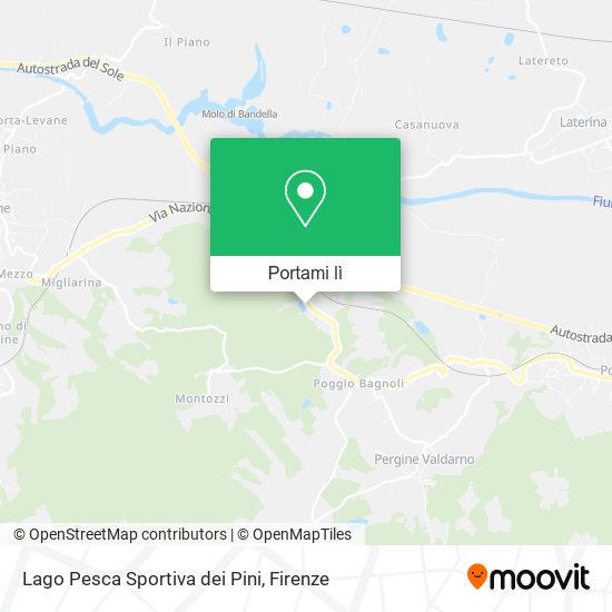 Mappa Lago Pesca Sportiva dei Pini