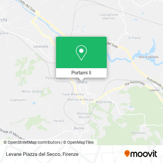 Mappa Levane Piazza del Secco