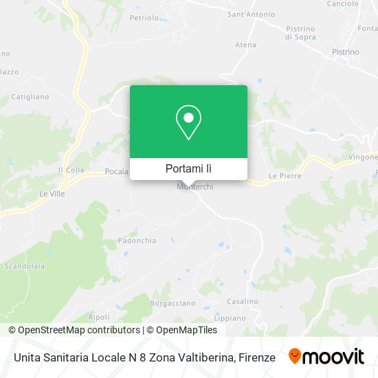 Mappa Unita Sanitaria Locale N 8 Zona Valtiberina