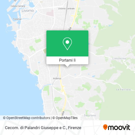Mappa Cecom. di Palandri Giuseppe e C.