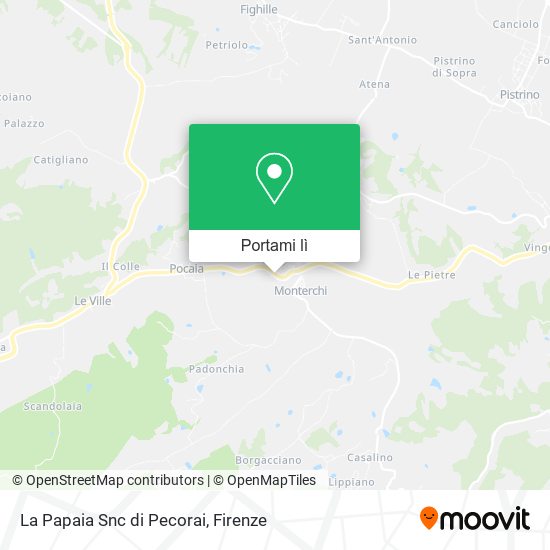 Mappa La Papaia Snc di Pecorai