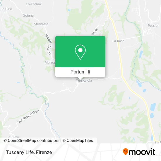 Mappa Tuscany Life
